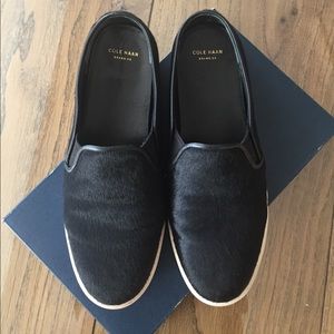 Cole Haan “Bowie” Calf Hair Slip-On Sneaker